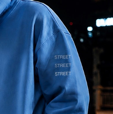 STREET CONVO Blue Motion Hoodie